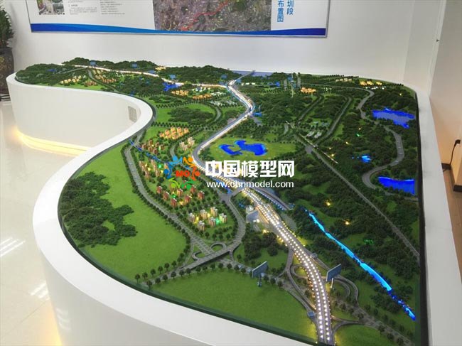 高速公路立體改擴(kuò)建沙盤模型